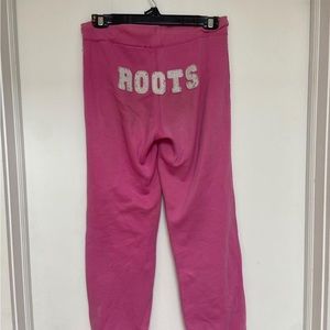 Low waisted pink roots sweatpants